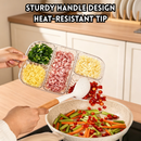 idrop 2 PCS – Divided Serving Plate Ginger Garlic Storage Tray Kitchen Seasoning Plate Multipurpose Food Preparation Tray Set Set Pinggan Makanan Berpetak 2PCS Dulang Simpan Halia Bawang Putih Pinggan Perasa Dapur Bekas Penyediaan Makanan Serbaguna