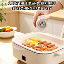 idrop 4 PCS – Seasoning Jar Set Airtight Moisture Proof Kitchen Spice Container Salt Pepper MSG Storage Glass Bottle with Measuring Lid Balang Perasa 4PCS Kedap Udara Anti Lembapan Bekas Garam Rempah MSG Botol Kaca Dengan Penutup Sukatan Untuk Dapur Rumah