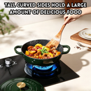 idrop 1 PCS 26CM Enamel Pot Slow Cooking Pot Cast Iron Casserole Stew Seafood Soup Pot Ceramic Coated Cookware Induction Cooker Compatible Kitchen Periuk Enamel 26CM 1PCS Periuk Masak Perlahan Besi Tuang Rebus Sup & Makanan Laut Sesuai Untuk Dapur Induksi