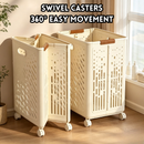 idrop 1 PCS – Large Foldable Laundry Basket Big Capacity Home Laundry Storage Basket Toy Storage Box Bathroom Organizer Storage Solution Bakul Dobi Lipat Besar 1PCS Kapasiti Besar Untuk Simpan Pakaian, Mainan & Keperluan Bilik Mandi