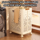 idrop 1 PCS – Large Foldable Laundry Basket Big Capacity Home Laundry Storage Basket Toy Storage Box Bathroom Organizer Storage Solution Bakul Dobi Lipat Besar 1PCS Kapasiti Besar Untuk Simpan Pakaian, Mainan & Keperluan Bilik Mandi