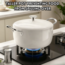 idrop 1 PCS 24CM Enamel Coated Cast Iron Pot Deep Casserole Cookware Double Handle Dutch Oven Household Use Gas Stove & Induction Cooker Periuk Besi Tuang Bersalut Enamel 24CM 1PCS Dalam Dengan Dua Pemegang Sesuai Untuk Dapur Gas & Induksi Kegunaan Rumah