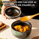 idrop 3 PCS – 300ML Japanese Style Ceramic Mini Stew Pot with Lid Double Layer Steaming Bowl Egg Steamer Soup Bowl Cooking Pot Set Periuk Rebus Mini Seramik Jepun 300ML 3PCS Dengan Penutup Untuk Kukus Dua Tingkat, Kukus Telur, Sup & Masakan Rumah