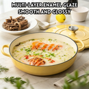 idrop 1 PCS 30CM Enamel Soup Pot Cast Iron Casserole Slow Cooking Seafood Induction Cooker Compatible Household Stew Pot Kitchen Cookware Periuk Sup Enamel 30CM 1PCS Besi Tuang Untuk Masakan Perlahan Rebus Sesuai Untuk Dapur Induksi & Masakan Makanan Laut