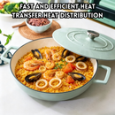idrop 1 PCS 30CM Enamel Soup Pot Cast Iron Casserole Slow Cooking Seafood Induction Cooker Compatible Household Stew Pot Kitchen Cookware Periuk Sup Enamel 30CM 1PCS Besi Tuang Untuk Masakan Perlahan Rebus Sesuai Untuk Dapur Induksi & Masakan Makanan Laut