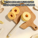 idrop 1 SET Kitchen Cleaning Brush Long Handle Dish Wash Oil Grease Brush with 3 Replacement Brush Heads Household Scrub Pembersih Dapur 1SET Berus Basuh Pinggan Bertangkai Panjang Penanggal Minyak dan Kotoran Dengan 3 Kepala Gantian Untuk Kegunaan Rumah