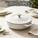 idrop 1 PCS 30CM Enamel Soup Pot Cast Iron Casserole Slow Cooking Seafood Induction Cooker Compatible Household Stew Pot Kitchen Cookware Periuk Sup Enamel 30CM 1PCS Besi Tuang Untuk Masakan Perlahan Rebus Sesuai Untuk Dapur Induksi & Masakan Makanan Laut