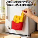 idrop 1 SET Creative French Fries Ice Cube Mold Food Grade Long Strip Ice Tray Ice Stick for Refrigerator Water Bottle Juice & Drinks Set Acuan Ais Bentuk Kentang Goreng Gred Makanan Bekas Ais Jalur Panjang Untuk Peti Sejuk Botol, Jus & Air Minuman