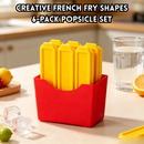 idrop 1 SET Creative French Fries Ice Cube Mold Food Grade Long Strip Ice Tray Ice Stick for Refrigerator Water Bottle Juice & Drinks Set Acuan Ais Bentuk Kentang Goreng Gred Makanan Bekas Ais Jalur Panjang Untuk Peti Sejuk Botol, Jus & Air Minuman