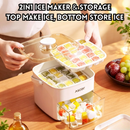 idrop 1 SET – Press Ice Cube Tray Ice Ball Maker Mold Large Capacity Ice Storage Box Food Grade Freezer Ice Cube Mold with Insulated Bag Acuan Ais Tekan 1 Set Pembuat Kiub Ais Kapasiti Besar Simpan Ais Gred Makanan Untuk Peti Sejuk Dengan Beg Penebat