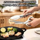 idrop 2 PCS Korean BBQ Scissors Stainless Steel Kitchen Food Shears with Tongs Barbecue Scissors for Steak Vegetables and Food Cut Set Gunting BBQ Korea 2PCS Keluli Tahan Karat Dengan Penyepit Gunting Dapur Untuk Potong Steak Sayur dan Pelbagai Makanan