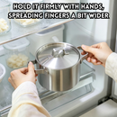 idrop 1 PCS 13CM Stainless Steel Mini Milk Pot Small Soup Pot with Lid & Double Handles Mini Cooking Storage Pot Household Periuk Susu Mini Keluli Tahan Karat 13CM 1PCS Kecil Dengan Penutup & Dua Pemegang Sesuai Untuk Seorang