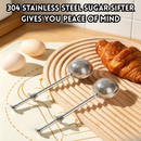 idrop 2 PCS Stainless Steel Powder Shaker Sifter Cocoa Powder Dispenser Ball Sieve Baking Flour Sifter Sugar Powder Sieve Mesh Strainer Set Penapis Serbuk Gula Keluli Tahan Karat 2PCS Penyembur Serbuk Koko Penapis Tepung Alat Baking Jaring Penapis Dapur