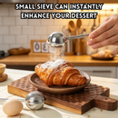 idrop 2 PCS Stainless Steel Powder Shaker Sifter Cocoa Powder Dispenser Ball Sieve Baking Flour Sifter Sugar Powder Sieve Mesh Strainer Set Penapis Serbuk Gula Keluli Tahan Karat 2PCS Penyembur Serbuk Koko Penapis Tepung Alat Baking Jaring Penapis Dapur