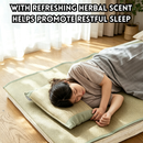 idrop 1 SET Foldable Rush Grass Sleeping Mat Traditional Summer Cooling Mat with Pillow Breathable Floor Mat for Home & Dormitory Tikar Mengkuang Lipat 1SET Tikar Penyejuk Musim Panas Tradisional Dengan Bantal Mengkuang Bujang Ringan Bernafas Sesuai