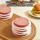 idrop 500 PCS – 12CM Burger Patty Paper Greaseproof Paper Sheets Food Parchment Paper Baking Mat for Baby Food Cheese Pancake Frozen Food Separator Paper Alas Burger Kertas Anti Minyak Untuk Daging Burger Makanan Baking Keju Pancake & Pemisah Makanan Beku
