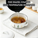idrop 1 PCS 14CM 450ML Mini Enamel Storage Pot with Lid Nordic Style Enamel Jar Container Seasoning Sugar Storage Container Kitchen Organizer Set Bekas Enamel Mini 14CM 450ML 1PCS Dengan Penutup Gaya Nordic, Perasa dan Gula Kiub Penyimpanan Dapur