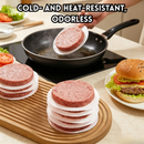 idrop 500 PCS – 12CM Burger Patty Paper Greaseproof Paper Sheets Food Parchment Paper Baking Mat for Baby Food Cheese Pancake Frozen Food Separator Paper Alas Burger Kertas Anti Minyak Untuk Daging Burger Makanan Baking Keju Pancake & Pemisah Makanan Beku