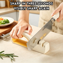 idrop 1 PCS – 3 IN 1 Knife Sharpener for Kitchen Knives & Scissors Ceramic Tungsten Steel Rod Fast Sharpening Tool Professional Chef Knife Pengasah Pisau Untuk Pisau Dapur & Gunting Batang Seramik Tungsten Keluli Alat Mengasah Cepat Chef Kegunaan Rumah