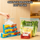 idrop 6 PCS – Food Grade Reusable Storage Bags Airtight Zip Lock Freezer Bags Kitchen Food Storage Organizer Leakproof Resealable Bags Penyimpanan Gred Makanan 6PCS Beg Kedap Udara Zip Lock Boleh Diguna Semula Beg Simpan Makanan Untuk Dapur dan Peti Sejuk
