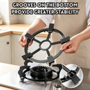 idrop 2 PCS 21CM Gas Stove Support Rack Non Slip Pot Holder Universal Kitchen Stove Trivet Small Pot Pan Stand Cookware Support Rak Dapur Gas 21CM 2PCS Rak Sokongan Periuk Anti Gelincir Rak Kuali Universal Untuk Dapur Sesuai Untuk Periuk dan Kuali Kecil