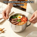 idrop 1 SET – 316L Stainless Steel Lunch Box & Takeaway Cup Office Meal Container Instant Noodle Bowl with PP Lid & Stainless Steel Lid Set Bekas Makan Tengah Hari 316L Dengan Cawan, Untuk Pejabat, Mangkuk Mi Segera Dengan Penutup PP & Penutup Keluli