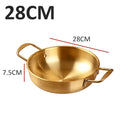 idrop Stainless Steel Double Ear Pot Pan SUS201 / Mangkuk Piring Keluli Tahan Karat / 不锈钢双耳海鲜锅(201)