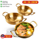 idrop Stainless Steel Double Ear Pot Pan SUS201 / Mangkuk Piring Keluli Tahan Karat / 不锈钢双耳海鲜锅(201)