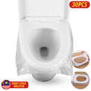 idrop [ 30pcs ] Toilet Seat Disposable Waterproof Cover Travel Supply / Alas Tempat Duduk Jamban Tandas kalis Air Pakai Buang / 一次性马桶垫防水马桶套孕产妇坐垫纸厕所坐便器坐便套旅行用品