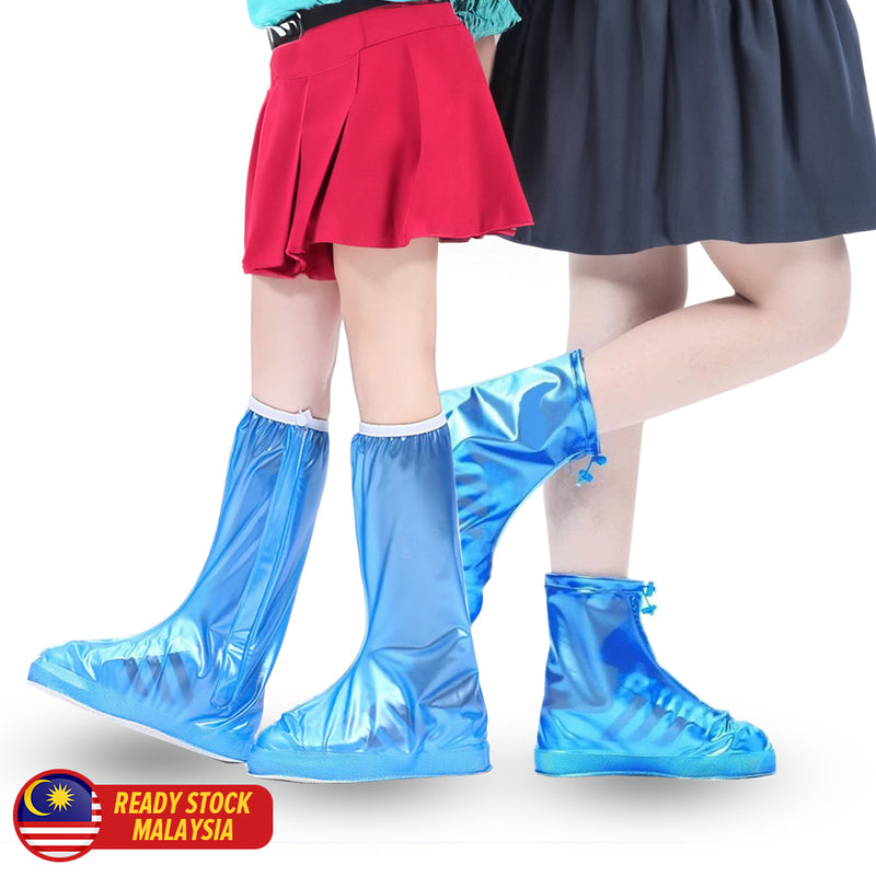 idrop [ Short / High ] Thick Wear Resistant PVC Waterproof Shoe Cover / Sarung Kasut Hujan Kalis Air Tinggi Rendah / 中高筒加厚耐磨PVC防水鞋套 雨天骑行户外成人通用款便携式雨鞋套