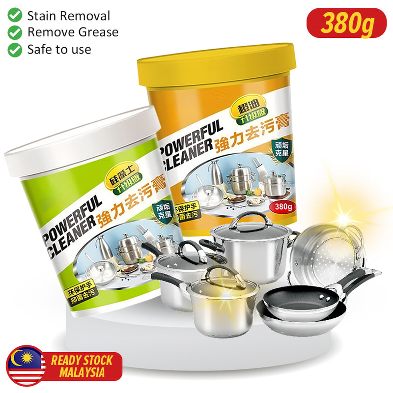idrop Powerful Cleaner Multipurpose Decontamination Cleaning Cream Paste / Pencuci Serbaguna Perkakas dan Dapur / 380G橙油强力去污膏