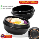 idrop Cooking Casserole Food Claypot Stone Pot Bowl / Periuk Seramik Makanan / 1100ml1500ml号石锅(砂煲)