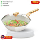idrop [ 32CM ] Octagonal Pot Maifan Nonstick Flat Bottom Pot / Periuk Masak Nasi Maifan Tidak Lekat / 网红八角锅 麦饭石不粘锅 家用多功能平