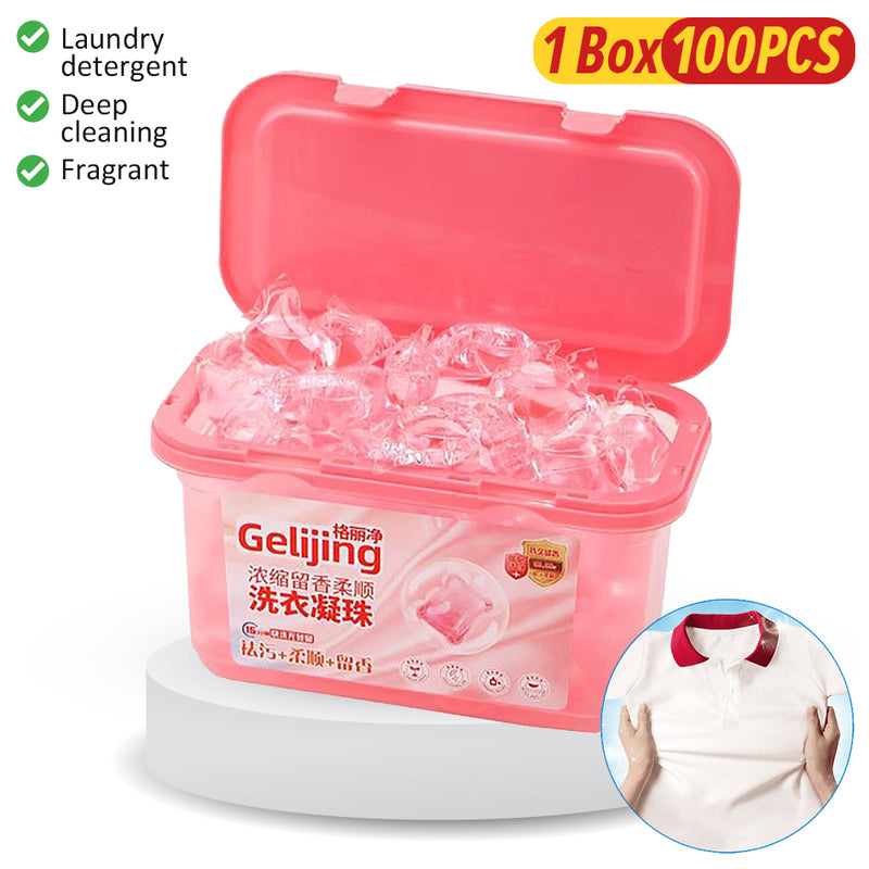 idrop [ 100pcs / Box ] Laundry Beads Cleaning Detergent / Sabun Pencuci Baju dan Kain / 洗衣凝珠(1盒100粒)