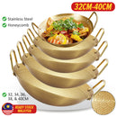 idrop Golden Nonstick Honeycomb Anti Scratch Resistant Kitchen Cooking Wok / Periuk Memasak Honeycomb Masak Tidak Lekat  / 金色不粘蜂窝防刮耐厨房烹饪炒锅