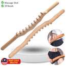 idrop Body Massage Stick 20 Beads / Kayu Urut Badan 20 Biji Urut / 原木刮痧板按摩棒20珠58.5CM