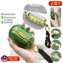 idrop [ 2 IN 1 ] Portable Hair Sticker Roller & Polyester Wire Brush with Refill Roller  / Penggelek Pelekat Rambut & Berus Polyester Mudah Alih / 太空舱双头粘毛器(细毛刷+粘毛器)