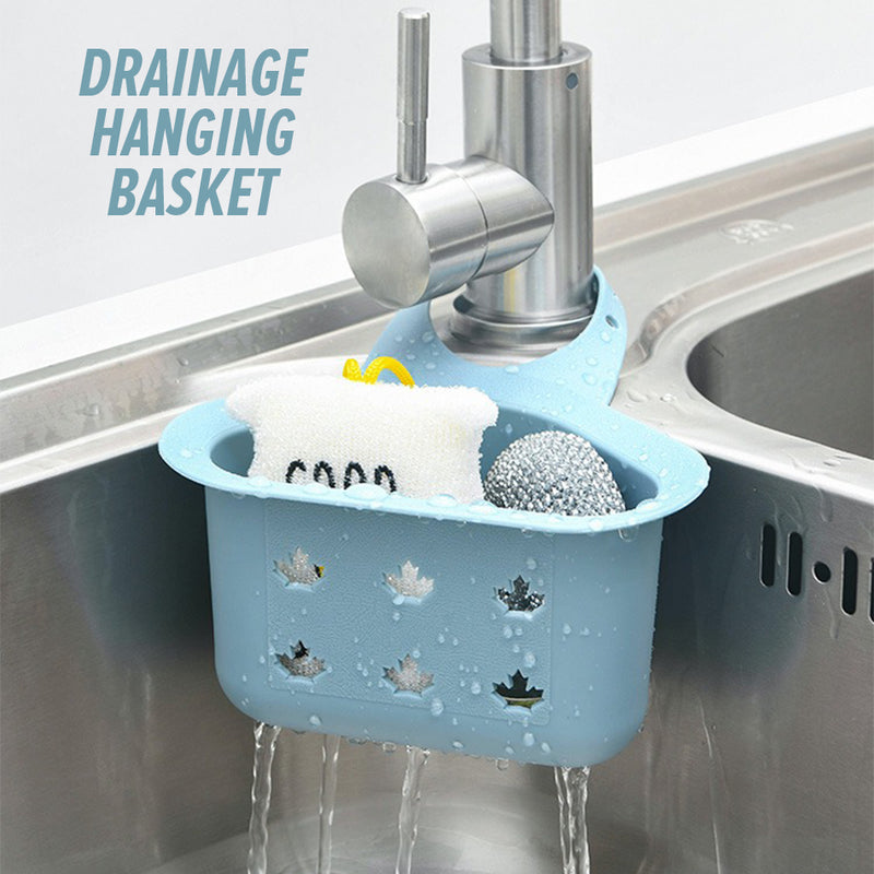 idrop Triangular Drain Hanging Sink Basket / Bekas Segi tiga Sinki / 塑料三角沥水挂篮