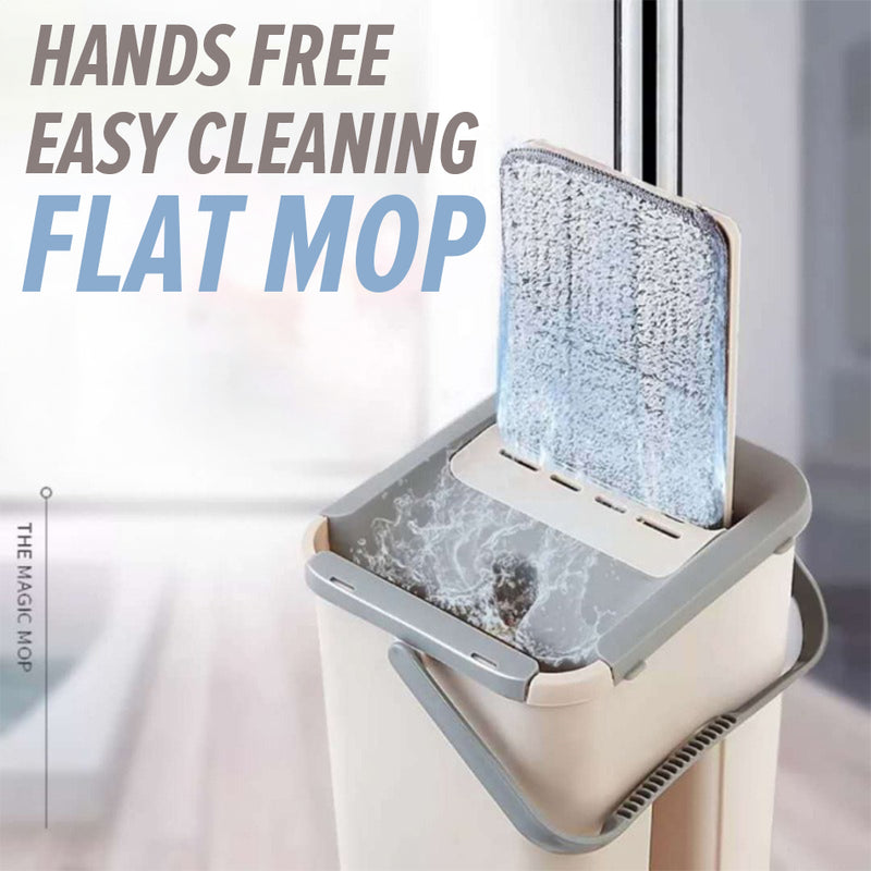 idrop Household Flat Cleaning Mop Hands Free / Mop Lantai Nipis / 刮刮乐拖把