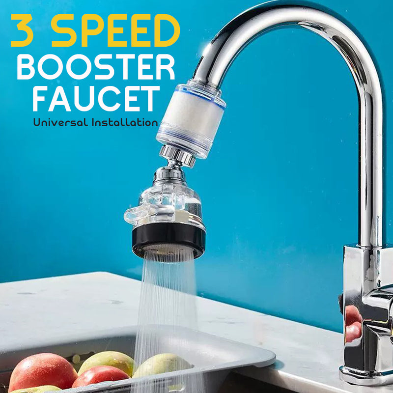 idrop [ 3 IN 1 ] Three Speed Booster Faucet Splash Proof Water Purifier Transparent / Kepala Paip Air 3 IN 1 dan Penapis / 三挡增压水龙头防溅净水器