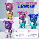 idrop USB Rechargeable Gradient Color Bear Fan / Kipas USB Beruang Warna Warni / USB充电渐变色小熊风扇