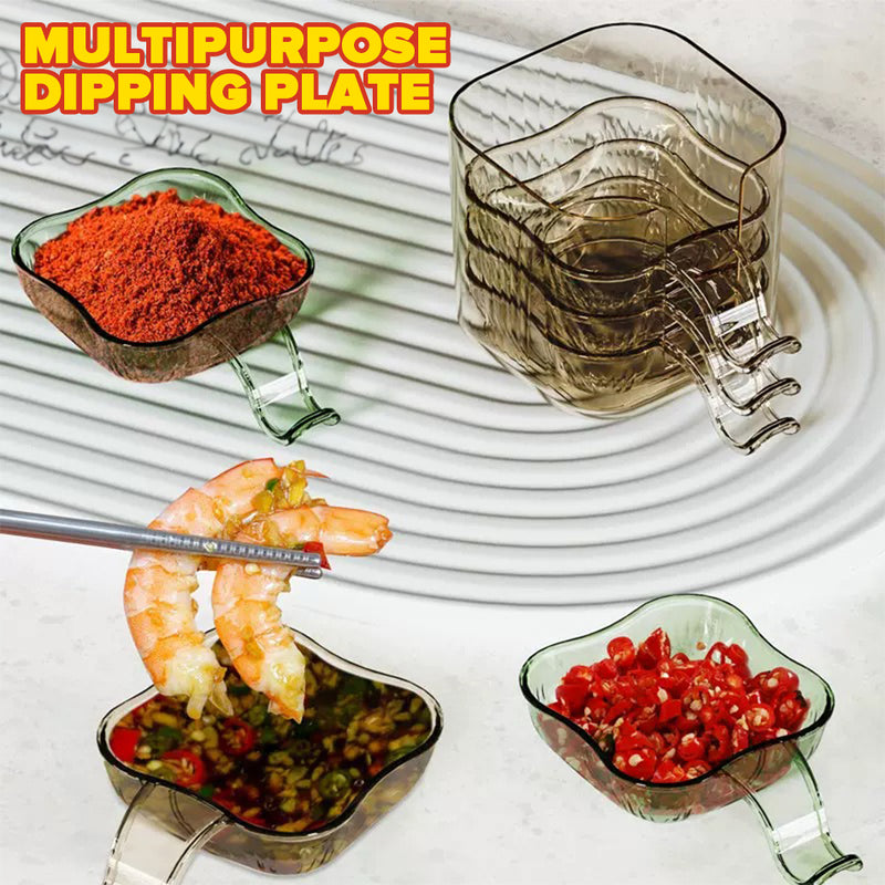 idrop [ 6PCS ] Multipurpose Dipping Plate PET Serving Plate / Piring Hidang Kecil Pelbagai Guna / 蘸料碟
