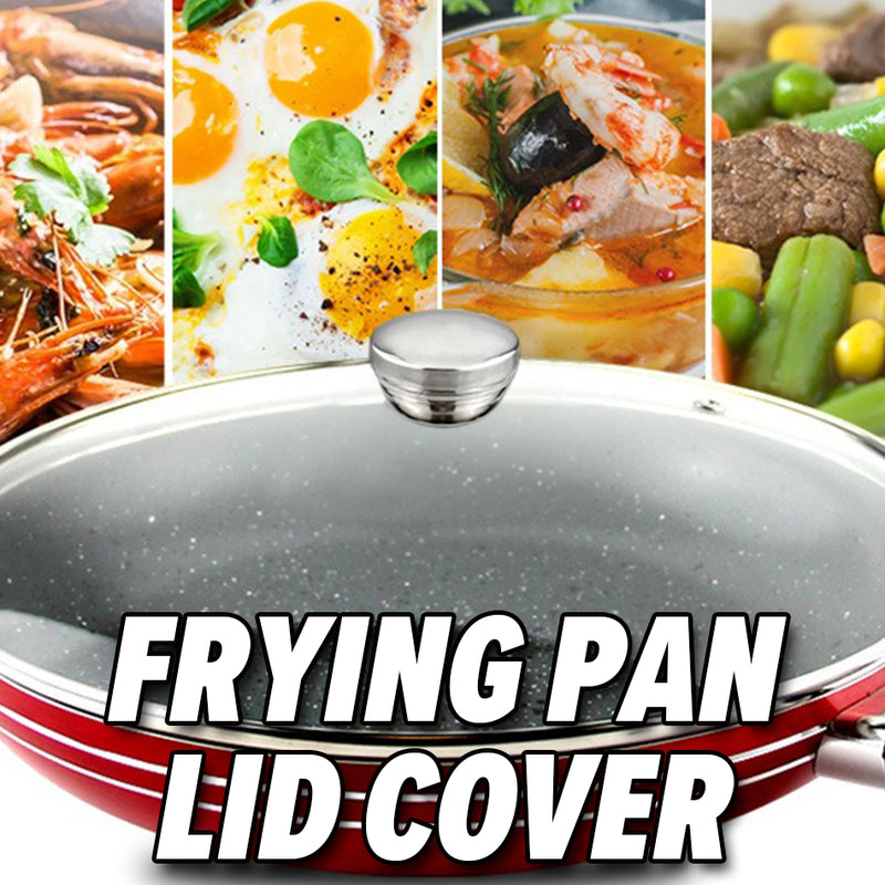 idrop [ 34CM ] Tempered Glass Frying Pan Lid Cover / Penutup Periuk Masak / 钢化玻璃煎锅盖