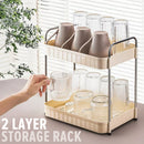 idrop 2 LAYER Cup Storage Draining Rack / Rak Penyimpanan Barang Cawan 2 Lapisan / 2 层杯子储物沥水架