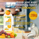 idrop 1.28kg Food Grade Dishwashing Fruit & Vegetable Liquid Detergent / Sabun Basuh Pinggan Buah & Sayur /  1.28KG蔬果园橘彩星光果蔬餐具净