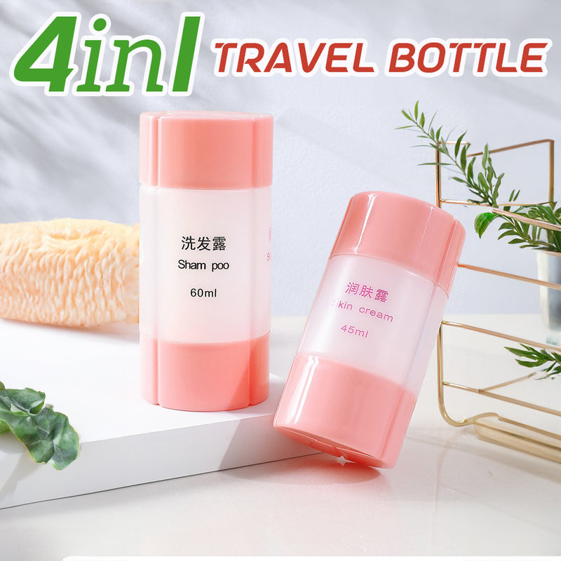 idrop [ 4 IN 1 ] Travel Set 60ml Bottle Total 240ml / Set Botol 4 Dalam 1 / 旅行分瓶4合1套装60ML(共240ML)