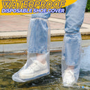 idrop [ 1 / 5 / 10 Pairs ] Disposable Thick Waterproof Shoe Cover For Rainy Days / Sarung Kasut Kalis Air / 批发 一次性鞋套防水加厚下雨天塑料透明脚套长筒养殖靴套脚套