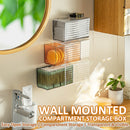 idrop Wall-Mounted Divided Storage Box / Kotak Penyimpanan Barang Lekat Pada Dinding / 壁挂分隔收纳盒
