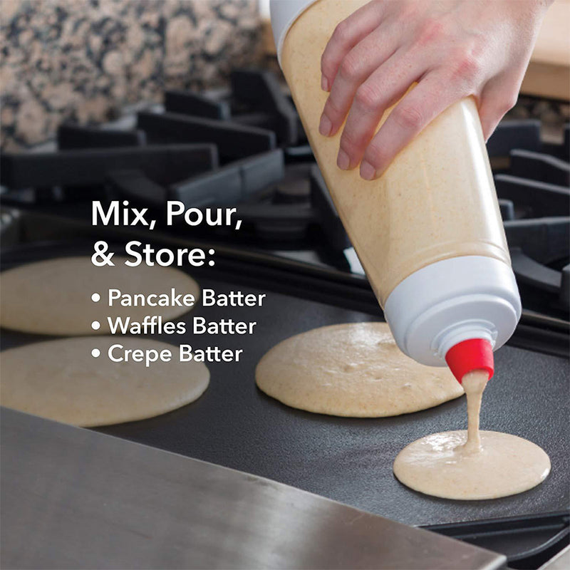 idrop All In One Hand Batter Mixer Dispenser Bottle / Botol Adunan Kek / 手摇搅拌瓶