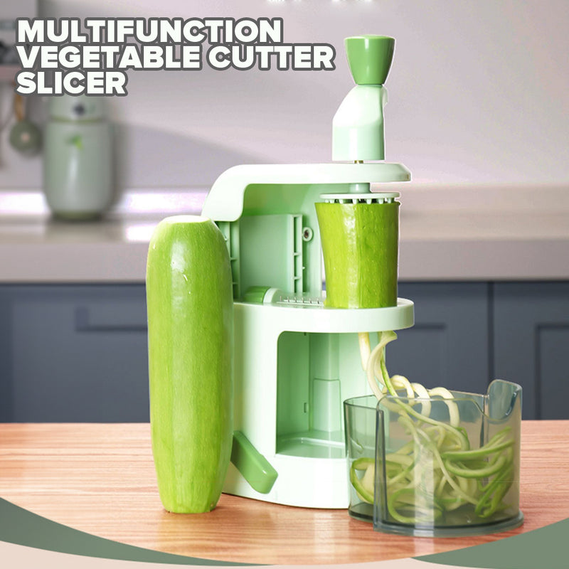 idrop Vegetable Spiral Cutter Slicer Hand Cranked with Suction Base / Pemotong Sayur / 手摇卷丝器(切菜器)